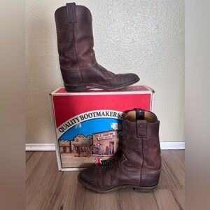 Justin Boots Brown Leather Men's Boots